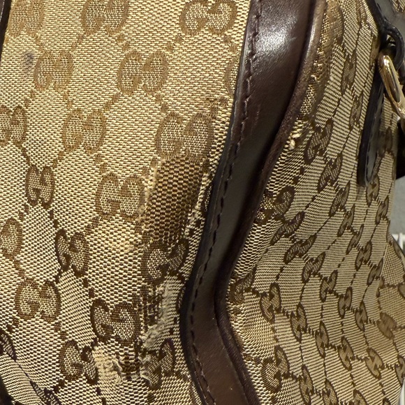 Authentic Gucci Ophidia medium bag top handles and leather strap - Picture 5 of 14